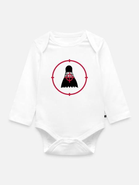 Badminton - Baby Bio-Langarm-Body - Weiß