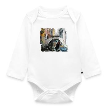 Venice - Organic Longsleeve Baby Bodysuit - white - Front