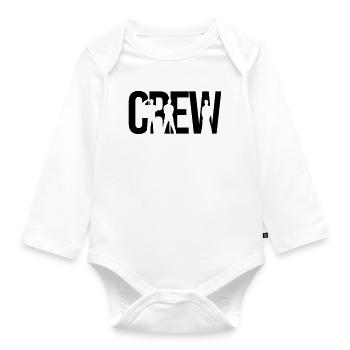 crew - Baby Bio-Langarm-Body - Weiß - Vorne