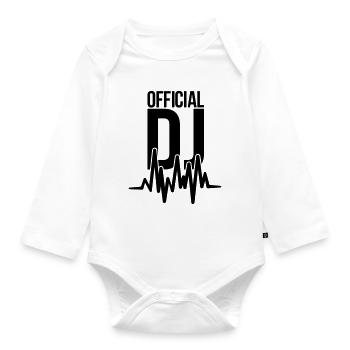 dj - Baby Bio-Langarm-Body - Weiß - Vorne