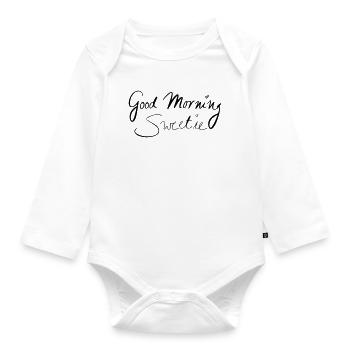 Good morning sweetie - Organic Longsleeve Baby Bodysuit - white - Front