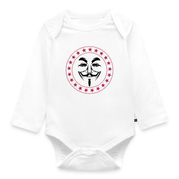 Anonymous - Baby Bio-Langarm-Body - Weiß - Vorne