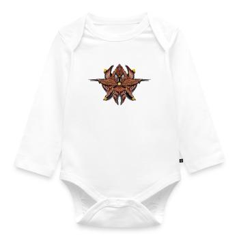Steampunk aviator - Baby Bio-Langarm-Body - Weiß - Vorne