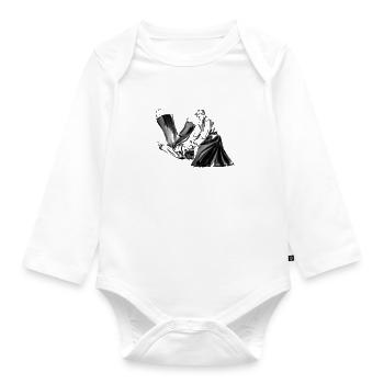 aikido - Organic Longsleeve Baby Bodysuit - white - Front
