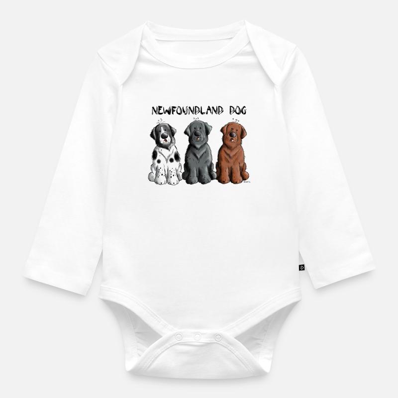 Terre-Neuve - Body Bébé bio manches longues - blanc