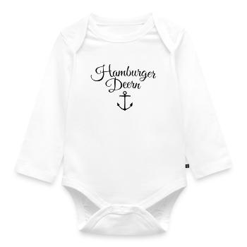 Hamburger Deern Anker Classique - Body Bébé bio manches longues - blanc - Devant