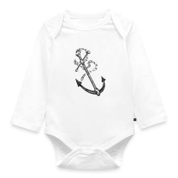 Anker - Baby Bio-Langarm-Body - Weiß - Vorne