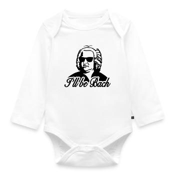 I'll be bach 2b - Baby Bio-Langarm-Body - Weiß - Vorne