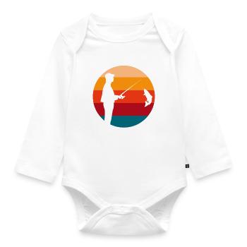 Amour pour la pêche - Body Bébé bio manches longues - blanc - Devant