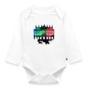 Rostock Town Hall - Rostock - Organic Longsleeve Baby Bodysuit - white - Front