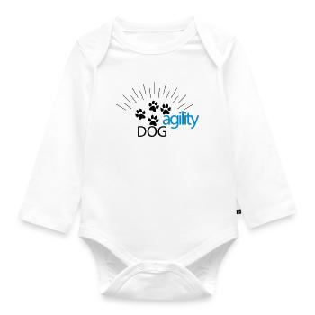 agility - Organic Longsleeve Baby Bodysuit - white - Front