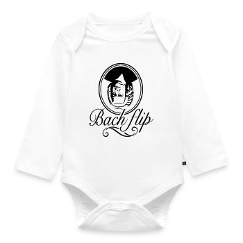 Bach Flip - Baby Bio-Langarm-Body - Weiß - Vorne