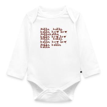 Teenager-Geist - Baby Bio-Langarm-Body - Weiß - Vorne