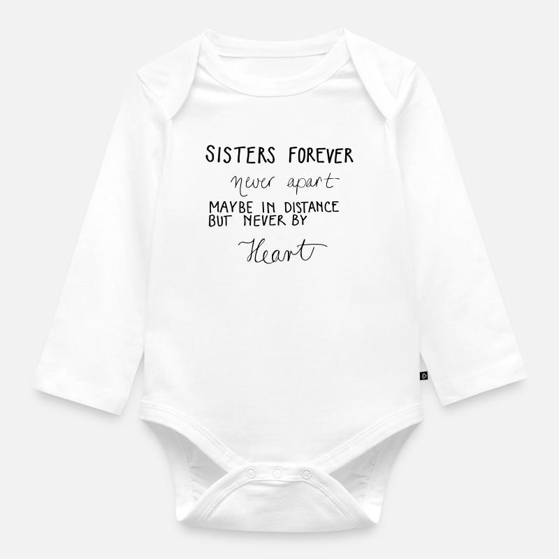 Sisters forever ! - Body Bébé bio manches longues - blanc