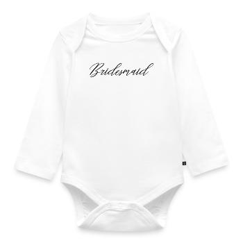 Bridesmaid - Organic Longsleeve Baby Bodysuit - white - Front
