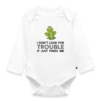 Humor - Baby Bio-Langarm-Body - Weiß - Vorne