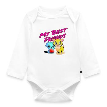 Meine Besten Freunde - Baby Bio-Langarm-Body - Weiß - Vorne