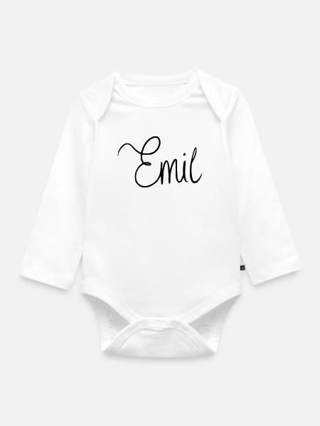 Emil - Baby Bio-Langarm-Body - Weiß