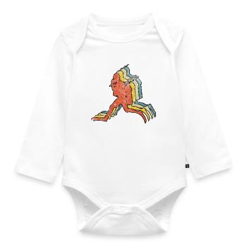 Taucher Tauchen - Baby Bio-Langarm-Body - Weiß - Vorne