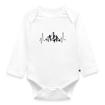 Bergsport - Baby Bio-Langarm-Body - Weiß - Vorne