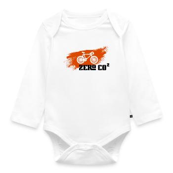 Zero CO2 - Baby Bio-Langarm-Body - Weiß - Vorne
