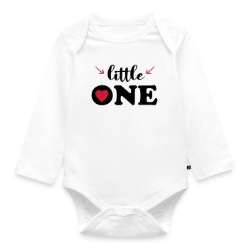 Baby Child Birthday Gift Sayings Little One - Organic Longsleeve Baby Bodysuit - white - Front