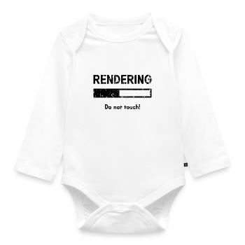 Video editor - Organic Longsleeve Baby Bodysuit - white - Front
