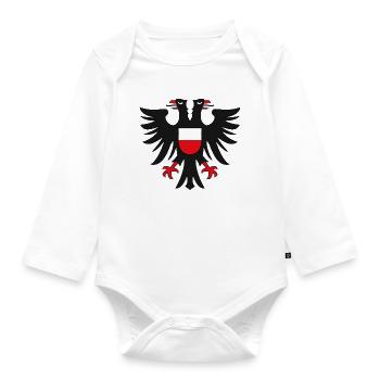 HL - eagle - Organic Longsleeve Baby Bodysuit - white - Front
