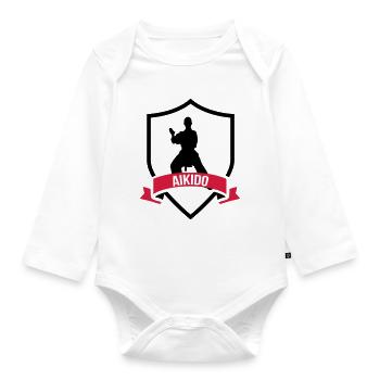 Aikido - Organic Longsleeve Baby Bodysuit - white - Front