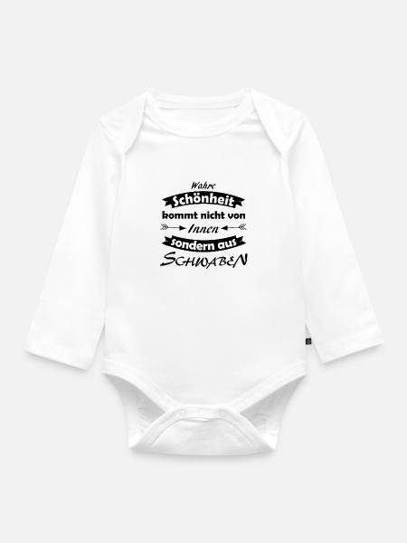 Schwabe - Baby Bio-Langarm-Body - Weiß