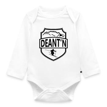 Served on the Hochkönig - Organic Longsleeve Baby Bodysuit - white - Front