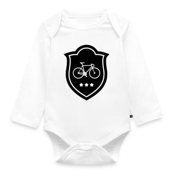Cycling - Cycling - Organic Longsleeve Baby Bodysuit - white - Front