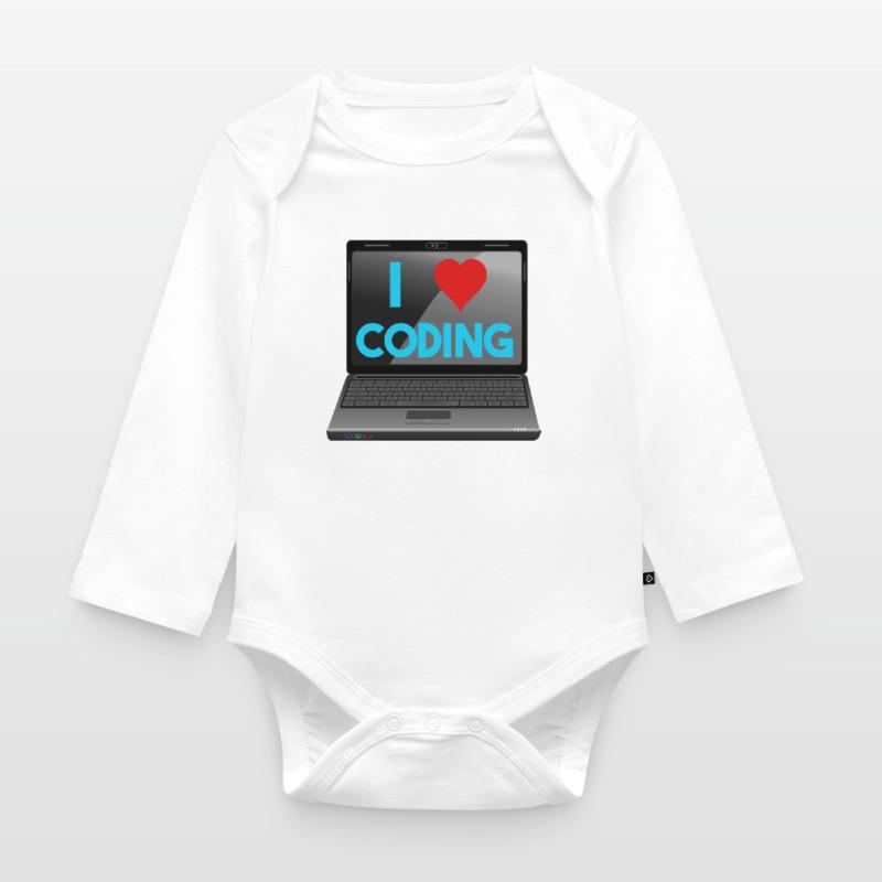 Programmieren, Programmierer, Informatiker Baby Bio-Langarm-Body