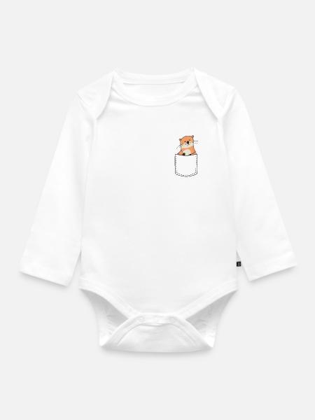 Otter - Baby Bio-Langarm-Body - Weiß
