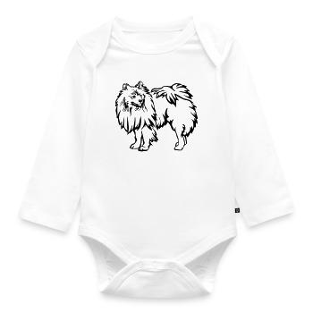 Spitz - Baby Bio-Langarm-Body - Weiß - Vorne