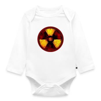 Radioactive - Organic Longsleeve Baby Bodysuit - white - Front