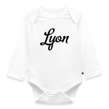 Lyon - Baby Bio-Langarm-Body - Weiß - Vorne