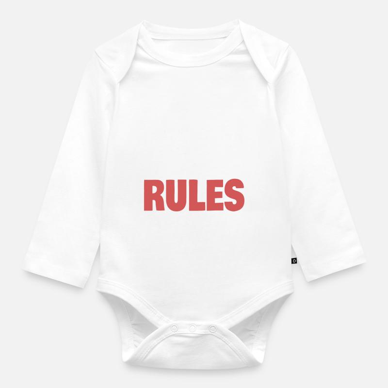 Funny Oldest Sibling Makes The Rules - Body Bébé bio manches longues - blanc