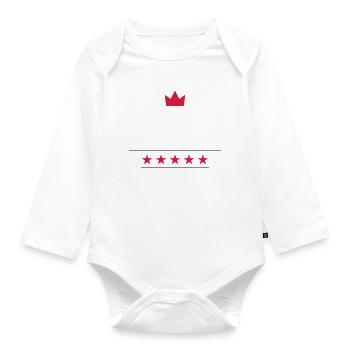 -starred chef - Organic Longsleeve Baby Bodysuit - white - Front
