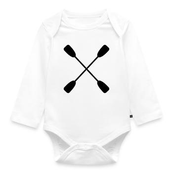 paddle - Organic Longsleeve Baby Bodysuit - white - Front