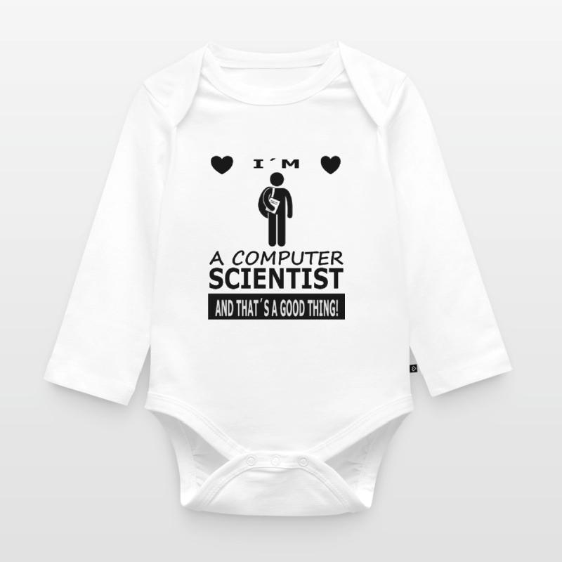 I am computer scientist studying computer science gift Organic Longsleeve Baby Bodysuit