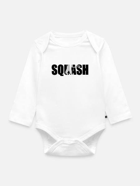 Squash - Baby Bio-Langarm-Body - Weiß