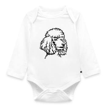 Tête de puiche - Body Bébé bio manches longues - blanc - Devant