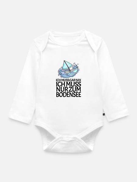 Bodensee - Baby Bio-Langarm-Body - Weiß