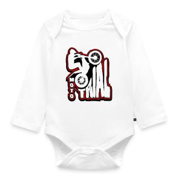 Riders of Moto Trial - Organic Longsleeve Baby Bodysuit - white - Front