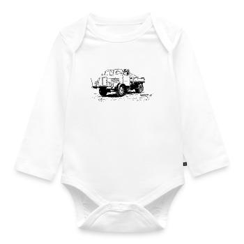 IFA H3 Kipper - Baby Bio-Langarm-Body - Weiß - Vorne