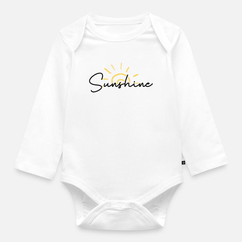 Arc des Griffonnages du Lever du Soleil - Body Bébé bio manches longues - blanc