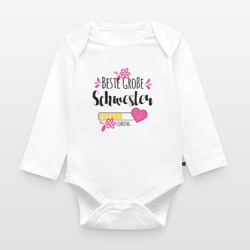 Beste Große Schwester Loading Baby Bio-Langarm-Body