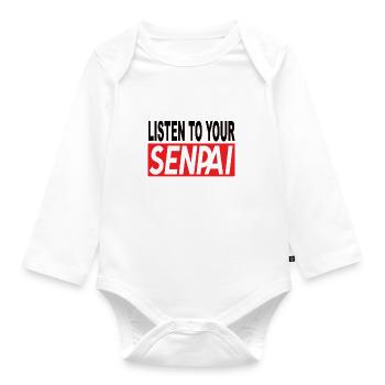 Anime Anime Merch Anime Anime Outfit Anime Characters - Organic Longsleeve Baby Bodysuit - white - Front