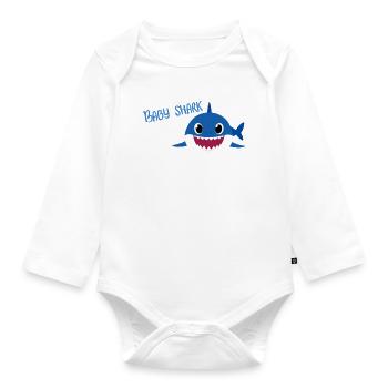 Shark - Body Bébé bio manches longues - blanc - Devant